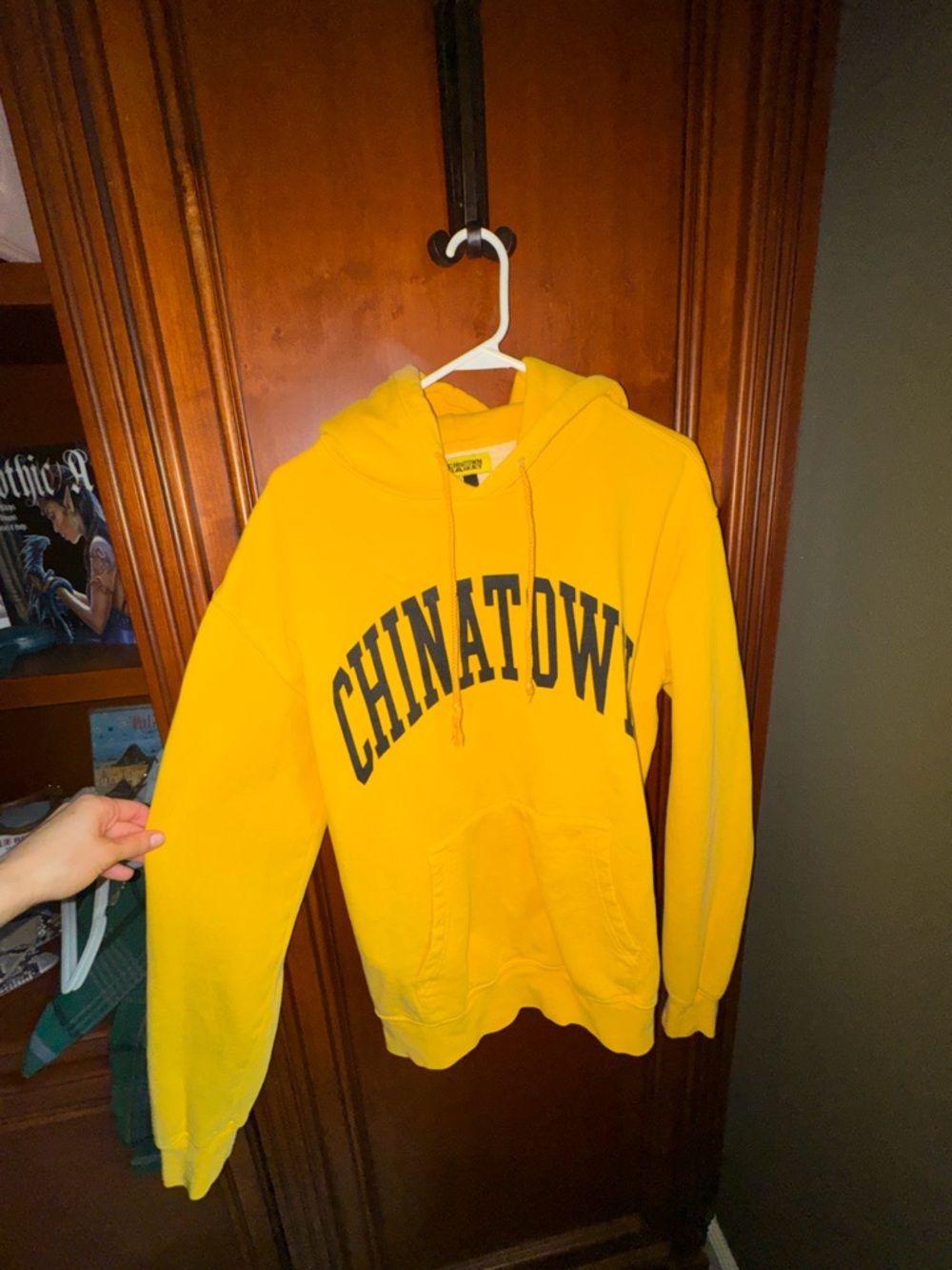 Chinatown Market Yellow Crewneck Hoodie - Men's Pullover - Picture 2 of 4